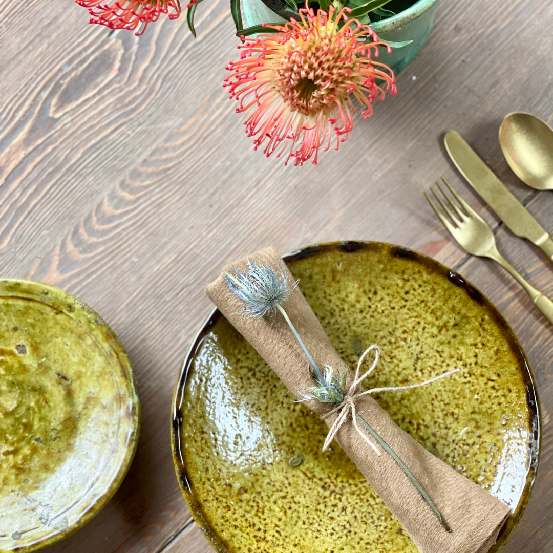 Tamegroute Ochre Plate Large