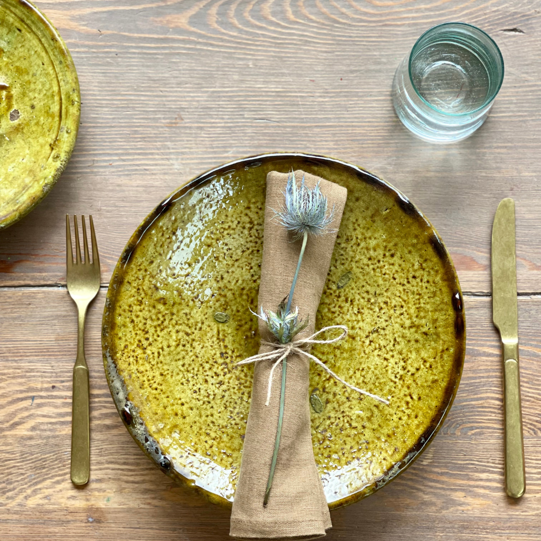 Tamegroute Ochre Plate Large