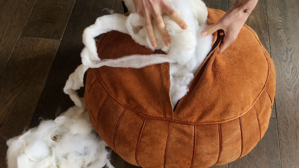 How do I fill up my pouf ?