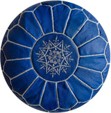 Handmade Moroccan Embroidered Pouf